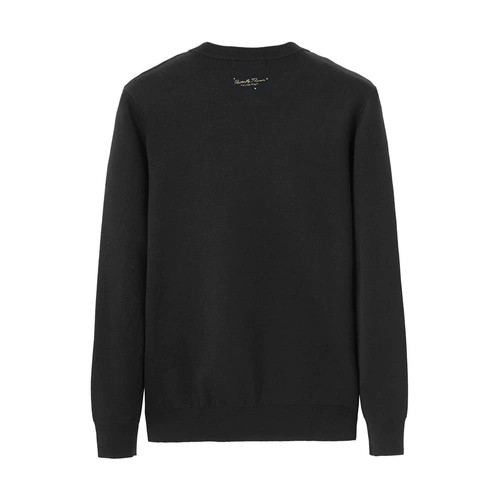 Демисезонная шерстяная модная футболка с бабочкой, с вышивкой, облегающий крой, городской стиль