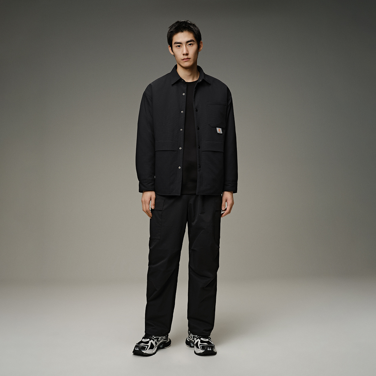 【王鹤棣同款】太平鸟男装 衬衫式羽绒服冬季潮流保暖鹅绒外套