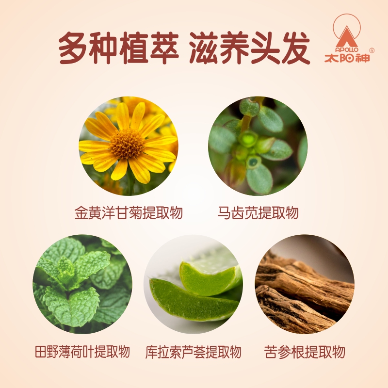 太阳神柔顺滋润氨基酸洗发水改善毛躁干枯顺滑丝滑洗头膏露洗头发