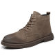 Martin boots men's middle-skin genuine leather casual British work boots
