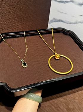 钢琴漆君佩古法金首饰托盘中式宫廷风串珠文玩展示翡翠手镯看货盘