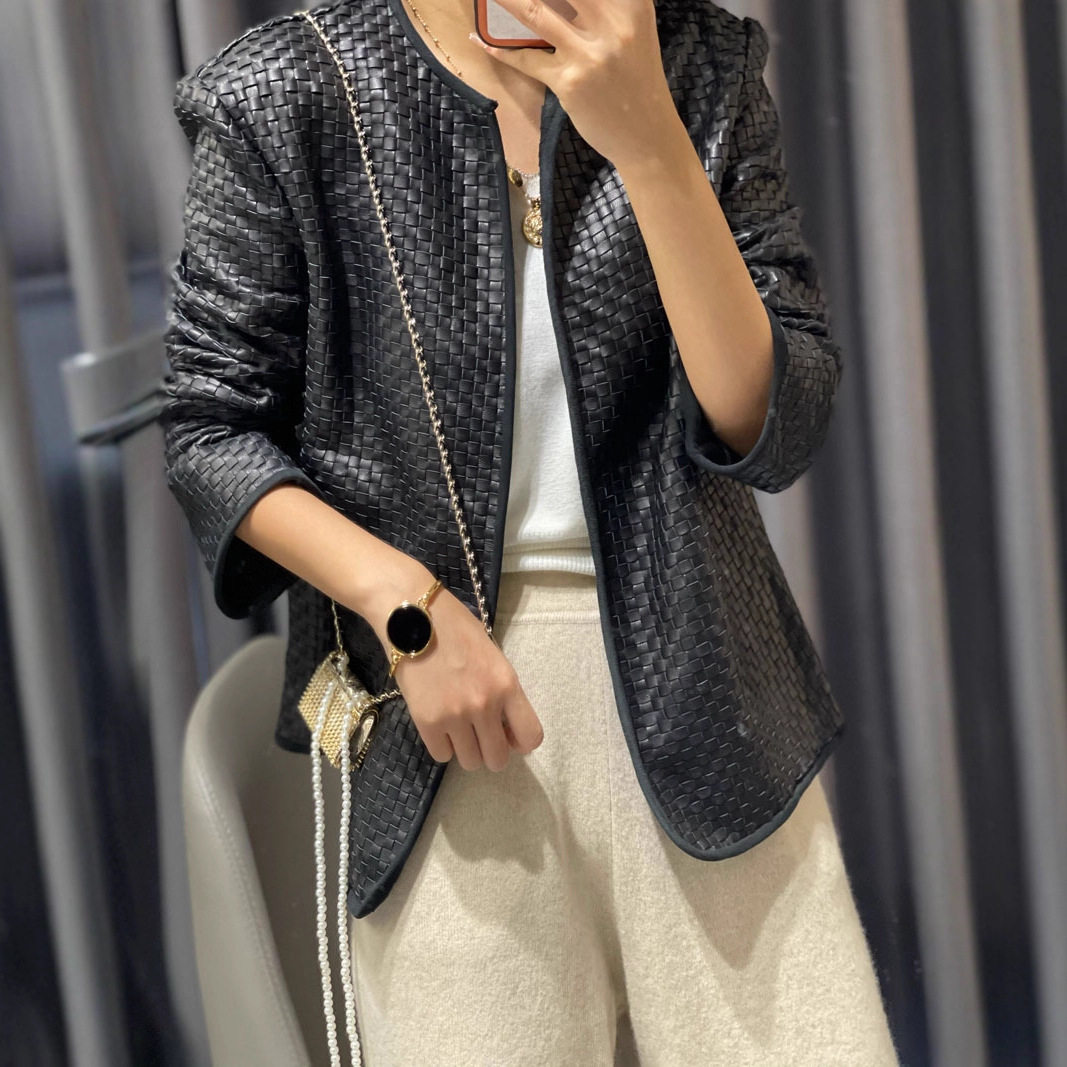 今年流行特惠欧洲站秋冬季新款欧货修身绵羊皮外套女夹克港味编织,淘宝优惠券,粉丝福利购,淘宝优惠卷