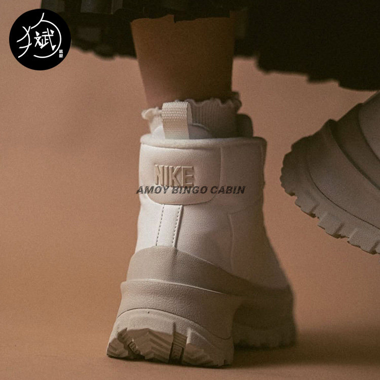 Nike耐克 Blazer Mid Roro女子秋冬高帮厚底增高运动休闲鞋FQ9065 - 图1