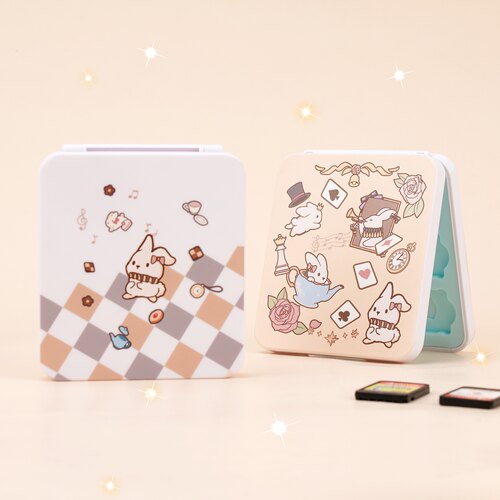 原创任天堂switch2 oled保护壳 爱丽丝兔透明磨砂分体硬壳NS配件 - 图1