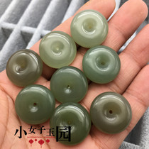 Qinghai material Pingan buckle pendant pendant with fine water jade clasp Neck Accessories for men and women The men and women have a safe and secure jade Pei jade pendant