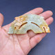 Xiu jade double dragon jade pendant pendant retro old imitation Ming and Qing carved jade pendant antique Hanfu jade waist pendant