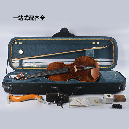 凤灵小提琴官方旗舰店儿童初学成人进阶专业手工实木考级演奏F301 - 图1