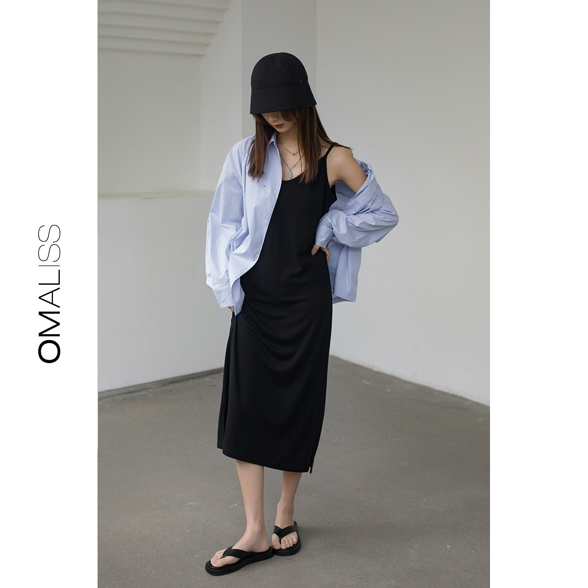 2023年法式赫本风连衣裙小打底裙子 omaliss服饰连衣裙