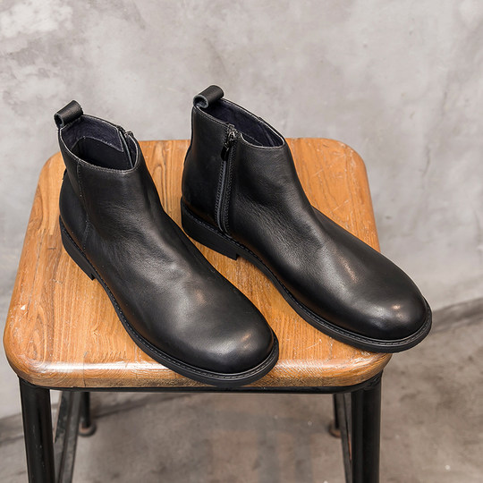 2020 Autumn and Winter New Men's Shoes Genuine Leather European and American Fashion