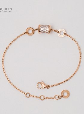 欧美百搭吊坠满钻圆轮女小蛮腰