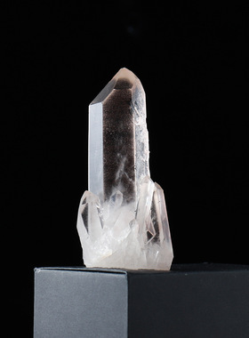 天然白水晶晶簇摆件水晶簇原石能量柱消磁批发家居办公原生态摆件