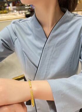 越南沙金祥云手镯古法传承金箍圈