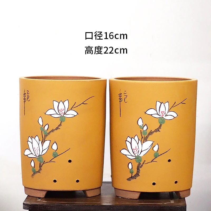 紫砂兰花盆精品花盆大口径简约时尚桌面阳台透气种兰花绿植盆,淘宝优惠券,粉丝福利购,淘宝优惠卷