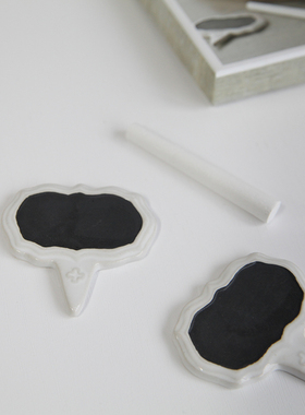 原装陶瓷做旧奶酪插牌蛋糕装饰