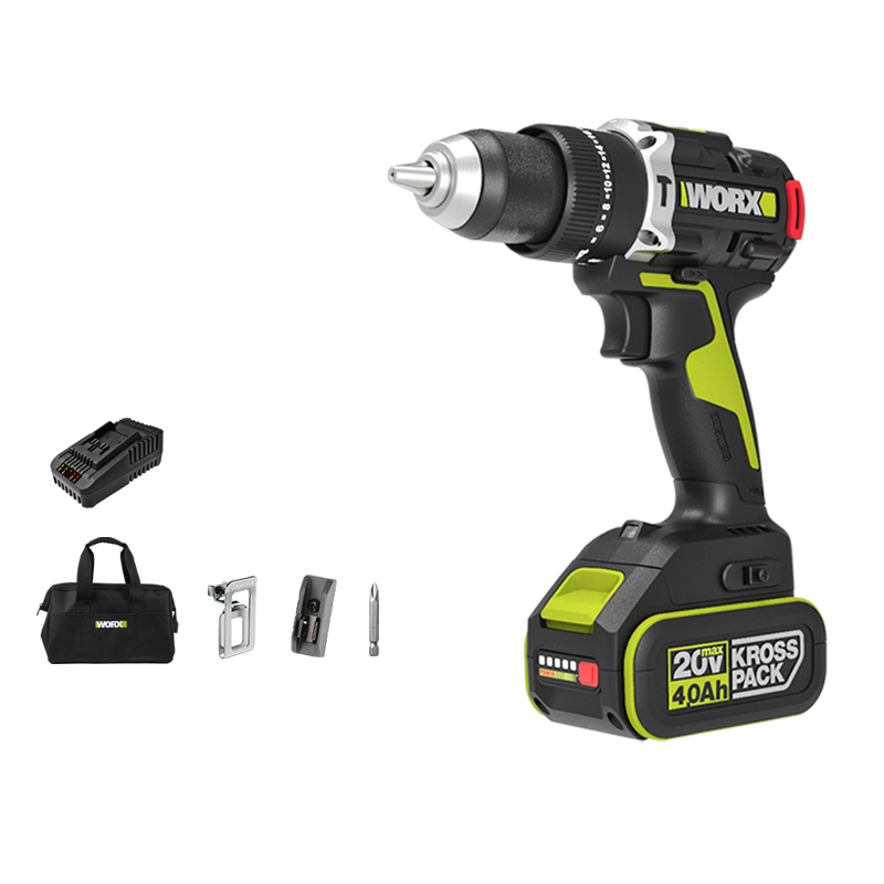 威克士80牛米无刷wu193电转锂电钻 worx威克士电钻