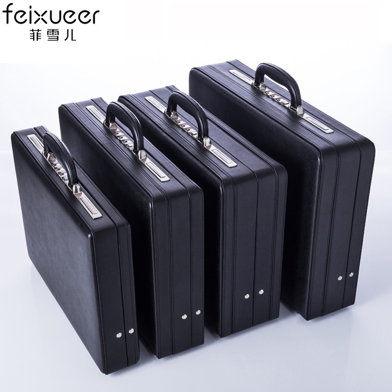 菲雪儿牛皮男复古密码箱商务公文箱 菲雪儿箱包旅行箱