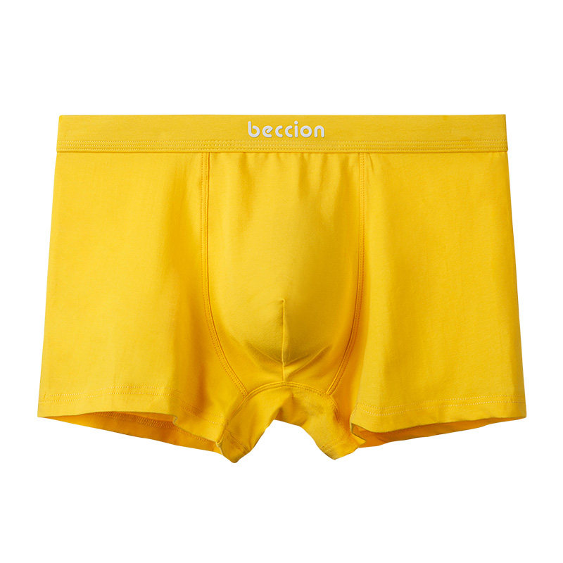 本命佰氏臣纯棉黄色内裤男士莫代尔蚕丝抗菌金色本命年黄男四角裤,淘宝优惠券,粉丝福利购,淘宝优惠卷