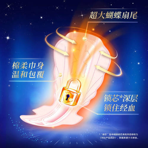 苏菲/sofy夜用卫生巾超熟睡柔棉感290mm夜用组合姨妈巾 - 图2