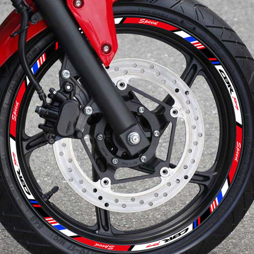 适用本田CBR500R 250/300/400/650R 摩托车反光轮毂贴纸 轮框贴花 - 图0