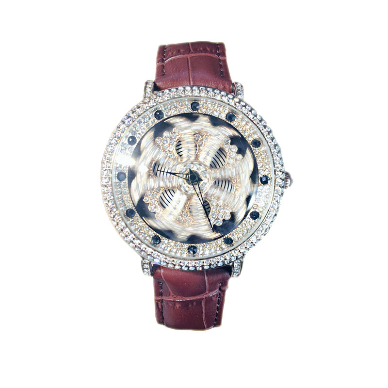 2020潮流双层时来运转男士镶钻手表 威廉品尚潮表店国产腕表