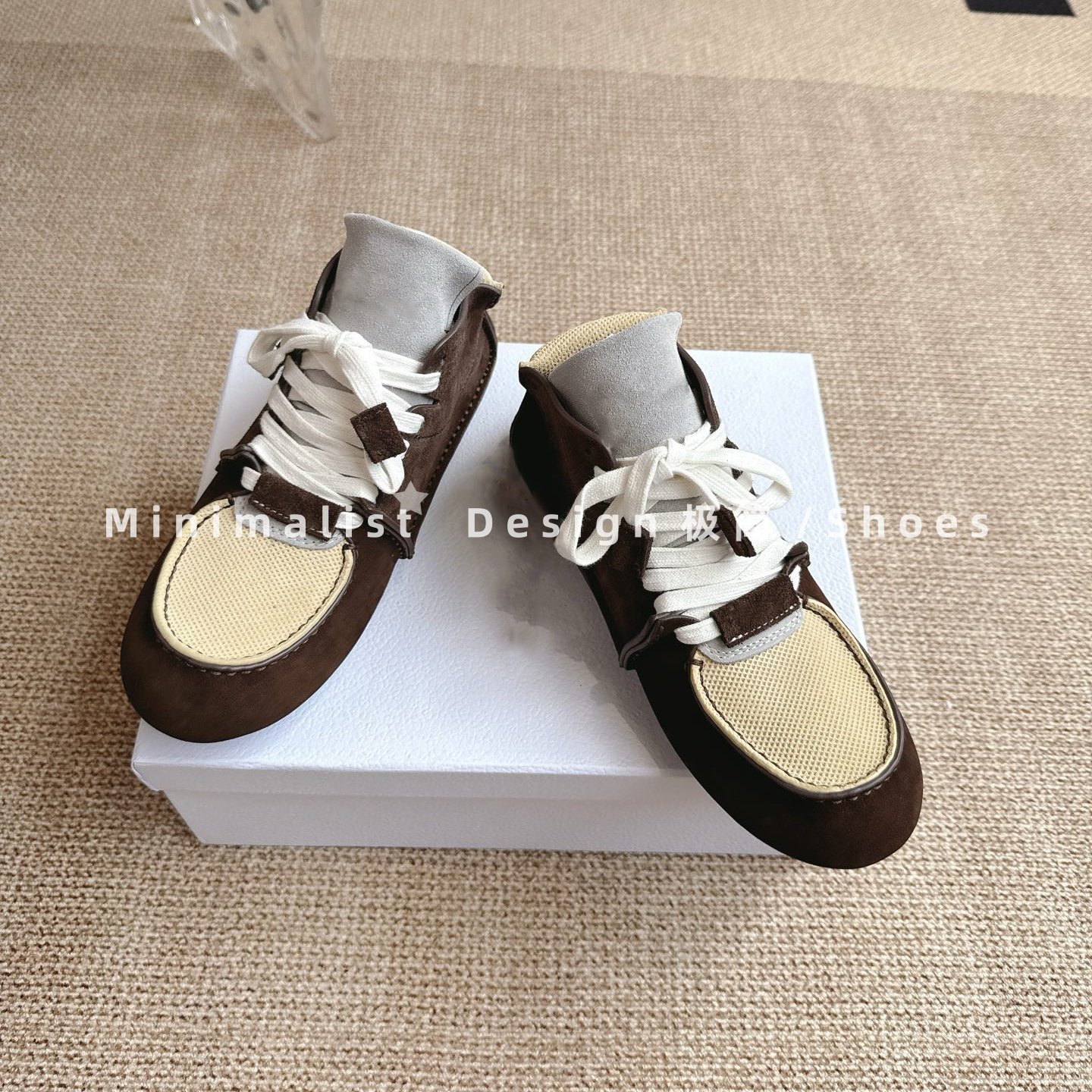 顶版~邓为同款真皮复古拼接休闲小皮鞋男女豆豆鞋平底系带乐福鞋,淘宝优惠券,粉丝福利购,淘宝优惠卷