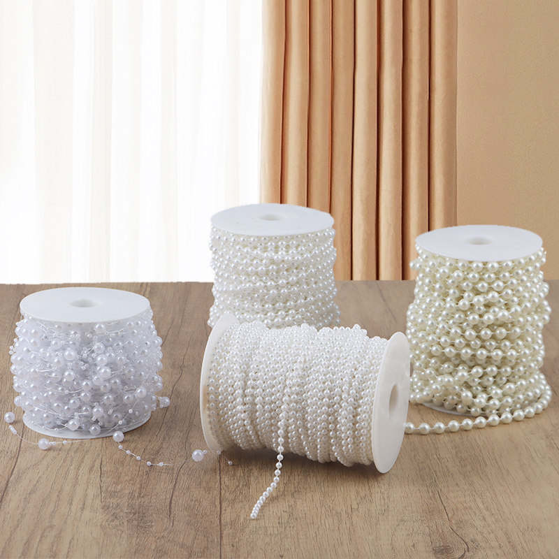 珍珠配饰链条花束装饰流苏花艺包装材料花店用品手工DIY长珍珠链,淘宝优惠券,粉丝福利购,淘宝优惠卷