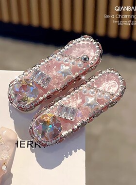 小众少女感多巴胺嫩粉色发夹可爱百搭侧边夹子刘海夹发卡甜美