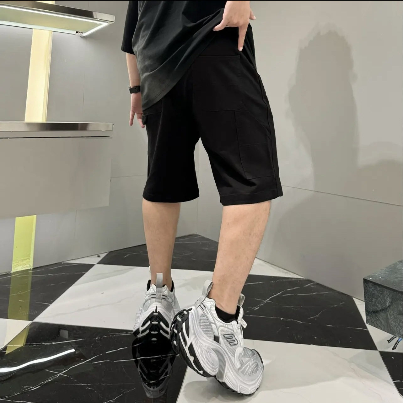 潮牌大码男装工装休闲运动短裤夏季宽松休闲加肥加大直筒五分裤子,淘宝优惠券,粉丝福利购,淘宝优惠卷