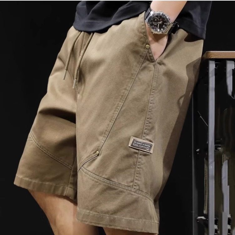 日系大码纯棉工装短裤男潮牌夏季宽松直筒休闲裤加肥加大五分裤子,淘宝优惠券,粉丝福利购,淘宝优惠卷