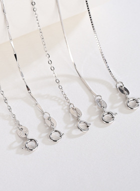 S925纯银项链锁骨链满天星