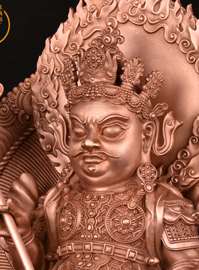 象瑞阁紫铜招财藏密佛龛