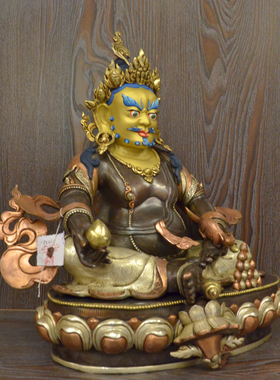 尼泊尔手工篆刻黄财神