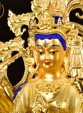 纯铜菩萨摆件密宗供奉准提佛母