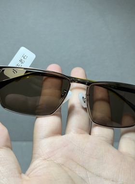 925银框天然水晶太阳镜中老年