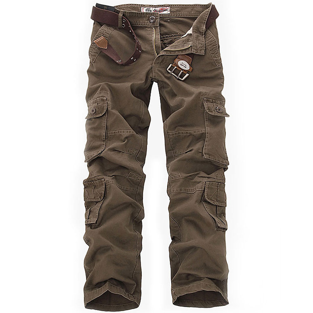 Men's Cotton Cargo pants leisure Man Camo trousers Big size - 图2