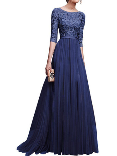 women formal dress gown party ladies long dresses 女士礼服裙 - 图0