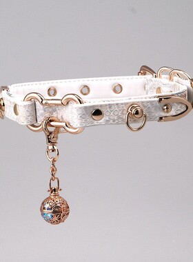 Aura Collar高端轻奢choker项圈原创PUPPY颈圈可拆卸铃铛牵引绳