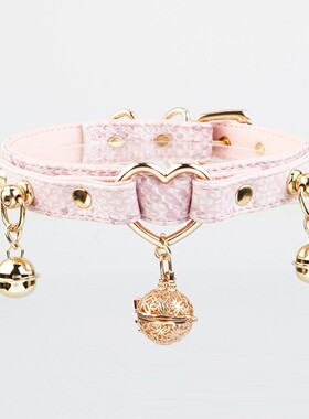 Aura Collar高端轻奢choker项圈原创PUPPY可拆卸铃铛置灯牵引绳