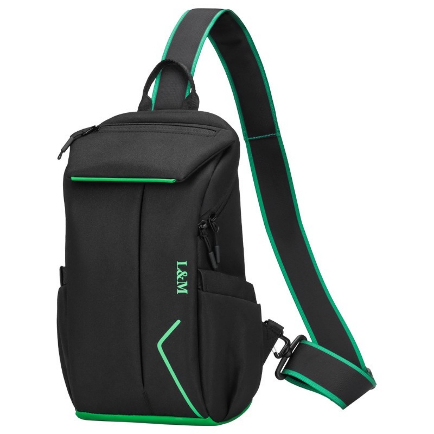 跨境新款高级感男士胸包大容量外出通勤单肩包简约优质男款斜肩包,淘宝优惠券,粉丝福利购,淘宝优惠卷