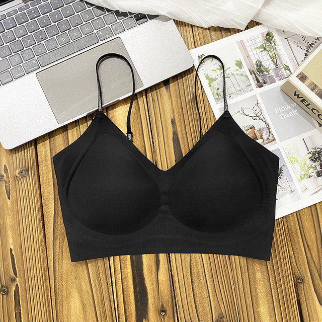 Liquid foundation seamless underwear, invisible soft support, thin straps, beautiful back, sexy and fashionable tube top, gathered and comfortable, new summer style Liquid foundation seamless underwear, invisible soft support, thin straps, beautiful back, sexy and fashionable tube top, gathered and comfortable, new summer style