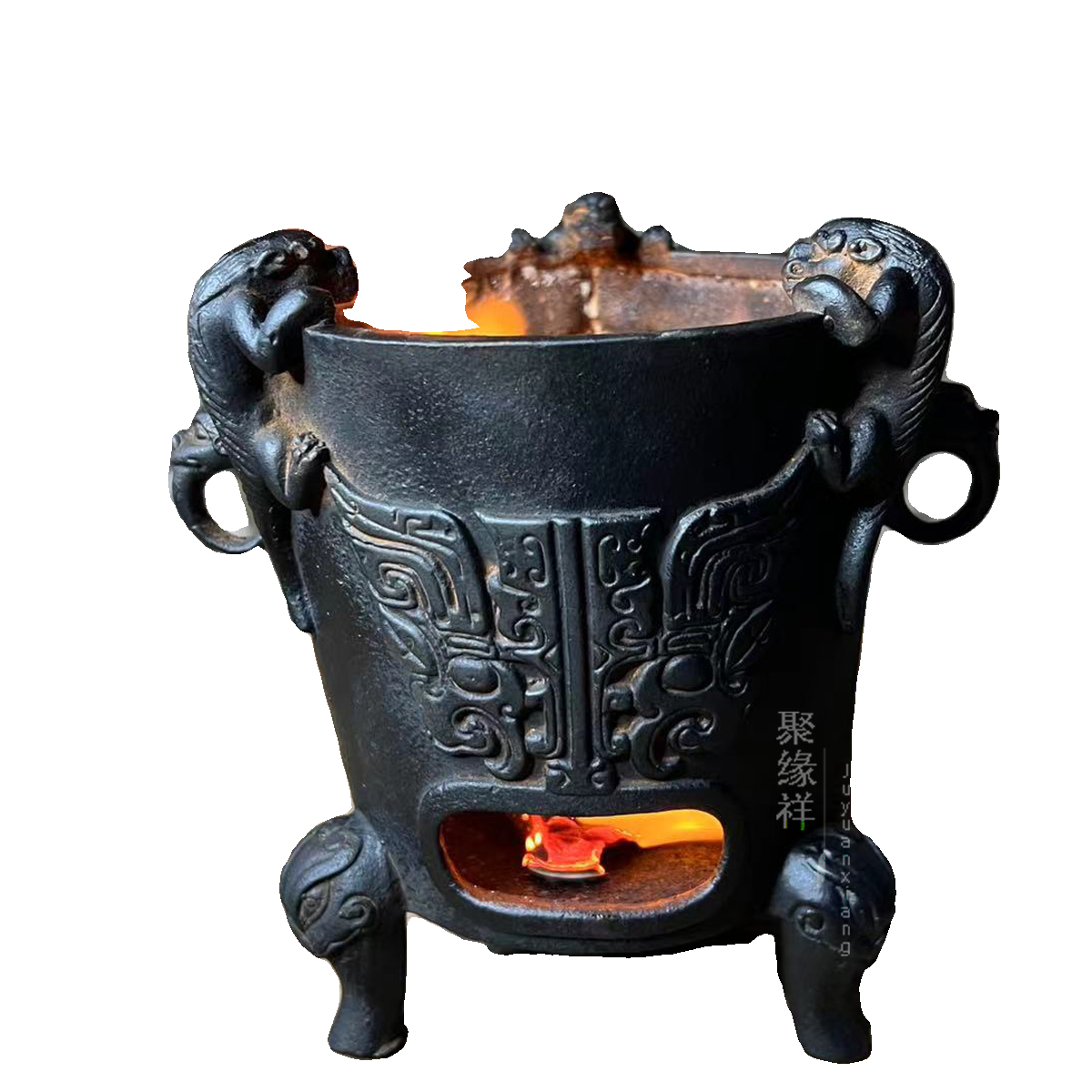 铸铁家用煮茶炉茶室碳炉温酒炉小号便携露营随身木炭炉酒精木炭炉,淘宝优惠券,粉丝福利购,淘宝优惠卷
