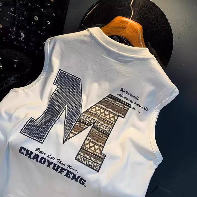 2026夏季新品青少年港风潮流无袖短袖流行简约百搭背心坎肩,淘宝优惠券,粉丝福利购,淘宝优惠卷