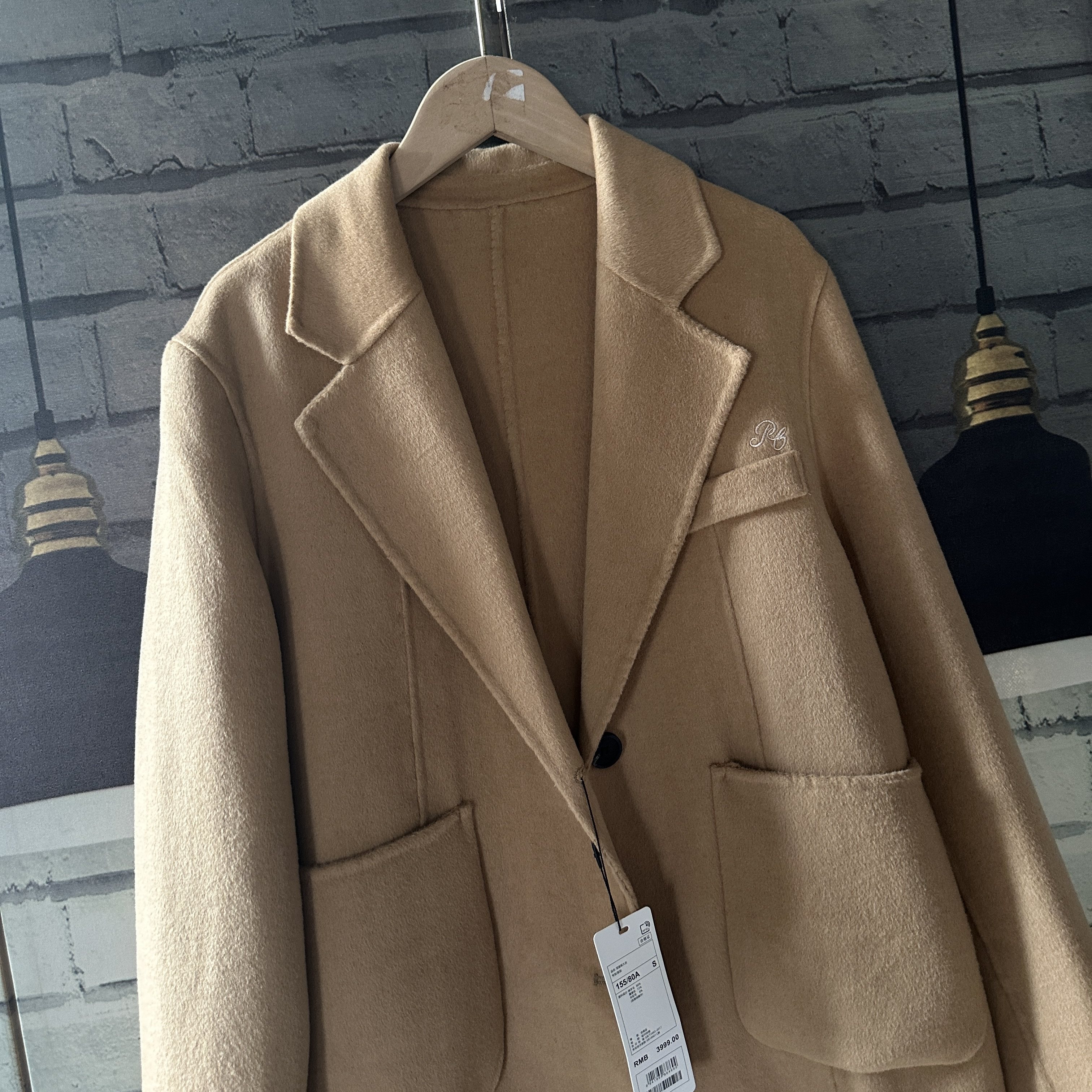 双面呢子中长款偏修身风衣外套大衣女A,淘宝优惠券,粉丝福利购,淘宝优惠卷