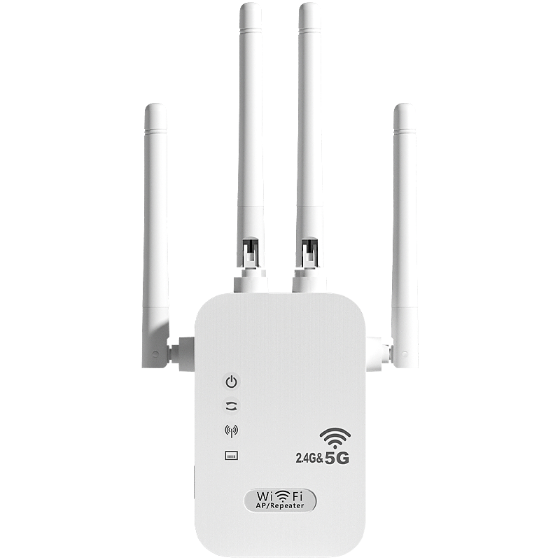 WiFi信号增强放大器加强扩大器千兆1200M路由器无线网络宽带中继器wife穿墙手机电脑信号扩展接收发射桥接器 - 图0