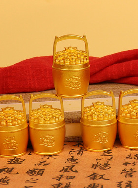 人生一桶金招财进宝日进斗金摆件