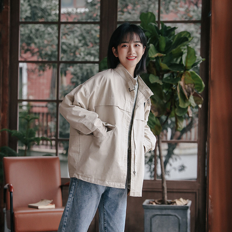 2020秋季新款立领bf风韩版短外套 迪悠短外套