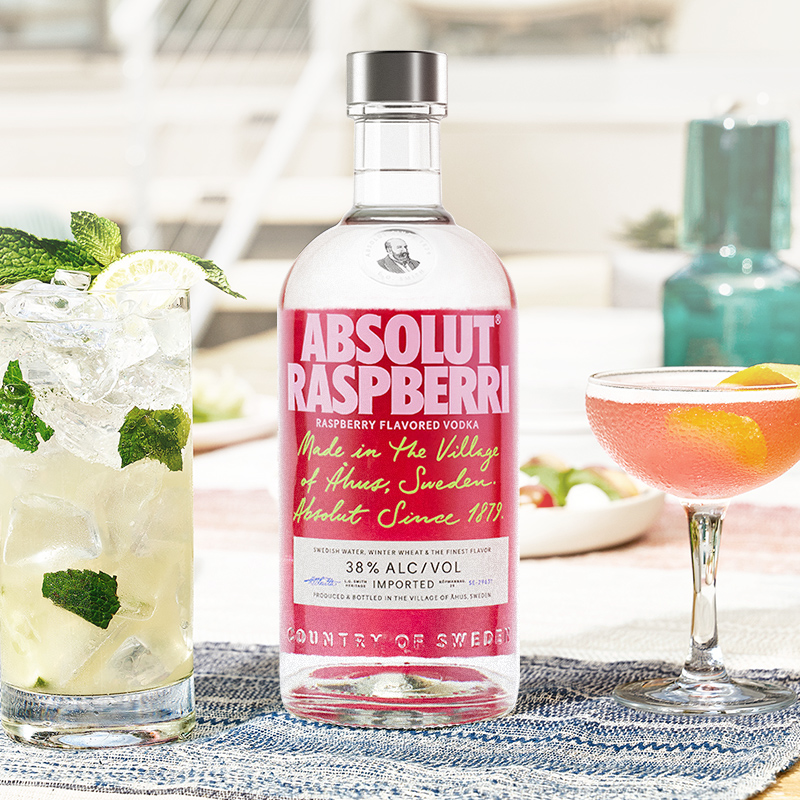 absolut绝对伏特加青柠味覆盆莓 ABSOLUT伏特加/Vodka