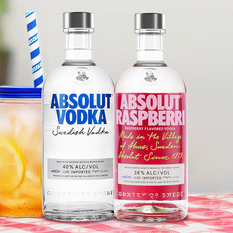 absolut绝对伏特加原味瑞典覆盆莓 ABSOLUT伏特加/Vodka