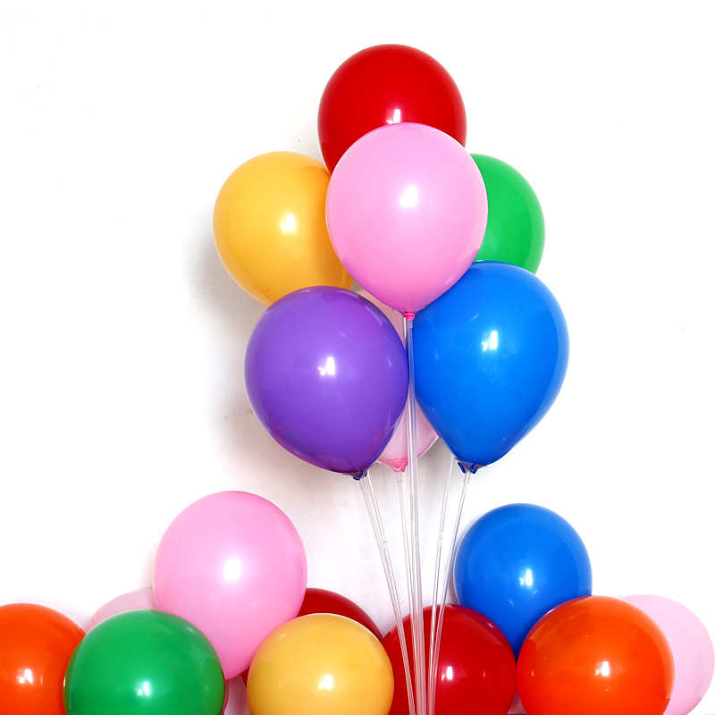 加厚哑光气球结婚彩色汽球幼儿园教室圣诞节场景生日布置开业庆典 - 图3