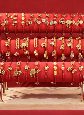 红色手工编织新中式手绳2026马年情侣礼物手饰本命年儿童新年手链